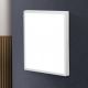 Plafoniere - Plafoniera LED moderna design slim Lero 60x60cm alba