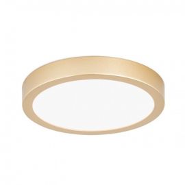 Plafoniere - Plafoniera LED moderna design slim Lero 18cm auriu mat