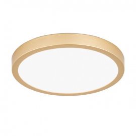 Plafoniere - Plafoniera LED moderna design slim Lero 23cm auriu mat