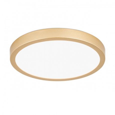 Plafoniere - Plafoniera LED moderna design slim Lero 23cm auriu mat