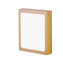 Plafoniera LED moderna design slim Lero 18x18cm auriu mat