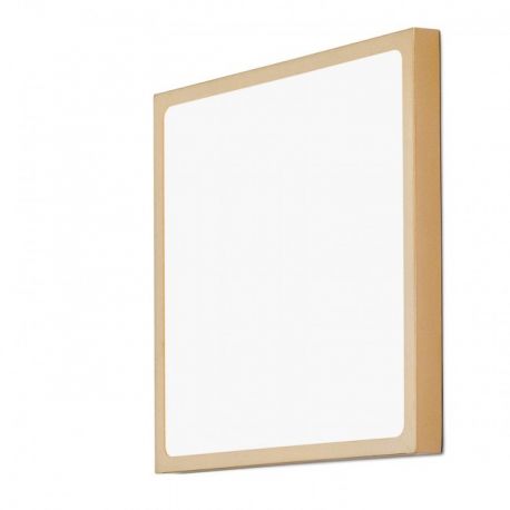 Plafoniere - Plafoniera LED moderna design slim Lero 30x30cm auriu mat