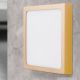 Plafoniere - Plafoniera LED moderna design slim Lero 30x30cm auriu mat