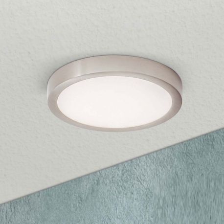 Plafoniere - Plafoniera LED moderna design slim Lero 18cm aluminiu mat