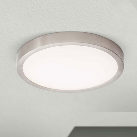 Plafoniere - Plafoniera LED moderna design slim Lero 23cm aluminiu mat