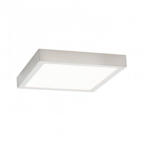 Plafoniere - Plafoniera LED moderna design slim Lero 18x18cm aluminiu mat