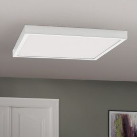 Plafoniere - Plafoniera LED moderna design slim Lero 30x30cm aluminiu mat