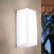 Aplice - Aplica perete LED de exterior moderna IP54 Bob alba