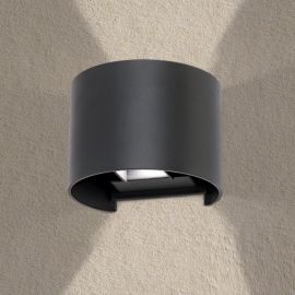 Aplice - Aplica LED de exterior design modern ambiental IP54 GRETA antracit