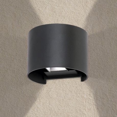 Aplice - Aplica LED de exterior design modern ambiental IP54 GRETA antracit