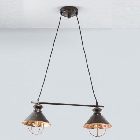 Pendule, Lustre suspendate - Lustra suspendata metal stil vintage Mathilda 2L