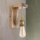 Iluminat interior - Aplica de perete stil vintage lemn / sfoara / metal antique Bassena