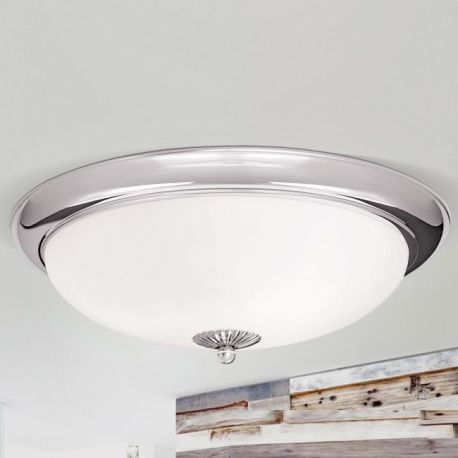 Plafoniere - Plafoniera stil clasic Nostalgie 47cm crom/opal