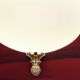 Pendule, Lustre suspendate - Pendul elegant stil clasic Nostalgie 18cm alama lucios/champagne