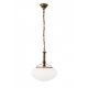 Pendule, Lustre suspendate - Pendul elegant stil clasic Nostalgie 33cm alama antique/opal mat