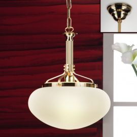 Pendule, Lustre suspendate - Pendul elegant stil clasic Nostalgie 33cm alama lucios/champagne
