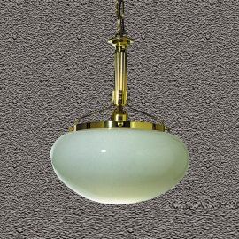 Pendule, Lustre suspendate - Pendul elegant stil clasic Nostalgie 33cm alama lucios/opal lucios