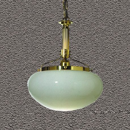 Pendule, Lustre suspendate - Pendul elegant stil clasic Nostalgie 33cm alama lucios/opal lucios