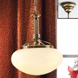 Pendule, Lustre suspendate - Pendul elegant stil clasic Nostalgie 33cm alama antique/champagne mat