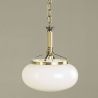 Pendul elegant stil clasic Nostalgie 33cm alama antique/opal lucios