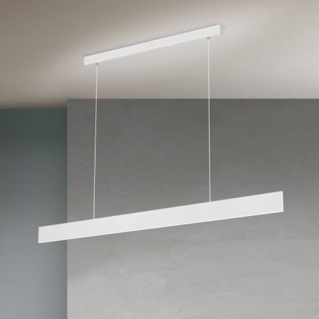 Pendule, Lustre suspendate - Lustra LED suspendata moderna Up & Down GIDEON alba