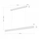 Pendule, Lustre suspendate - Lustra LED suspendata moderna Up & Down GIDEON alba