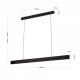 Pendule, Lustre suspendate - Lustra LED suspendata moderna Up & Down GIDEON negru
