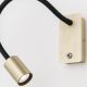 Aplice, corpuri de iluminat pentru pereti - Aplica minimalista cu reader LED directionabil Kurt alama