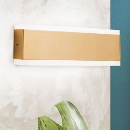 Aplice, corpuri de iluminat pentru pereti - Aplica de perte LED ambientala design modern Redo aurie