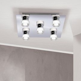 Plafoniere - Plafoniera LED moderna Venuto triple spotlight