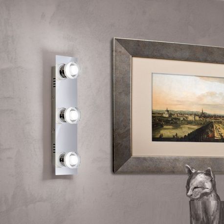 Aplice, corpuri de iluminat pentru pereti - Aplca LED moderna de perete / tavan Venuto triple spotlight