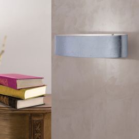 Aplice, corpuri de iluminat pentru pereti - Aplica de perte LED ambientala design modern Simon argintie