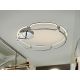 Lustre aplicate - Lustra LED dimabila cu telecomanda design ultra-modern 80cm Colette crom