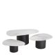 Masute Living - Set de 3 masute de cafea design modern LUX Zane