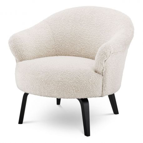 Fotolii - Fotoliu design elegant LUX Moretti, boucle crem