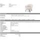 Fotolii - Fotoliu design elegant LUX Moretti, boucle crem