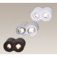 Plafoniere cu spoturi, Spoturi aplicate - Plafoniera aplicata alba cu 2 spoturi, BASIC ROUND II WH