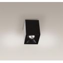 Plafonier, Spot aplicat negru, dim.10x10cm, Led Basic Square