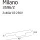 Aplice, corpuri de iluminat pentru pereti - Aplica de perete L-40cm, Milano