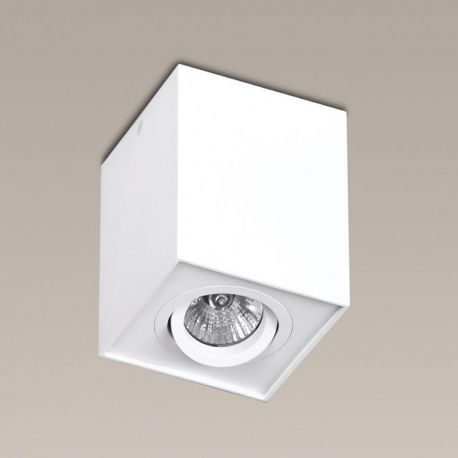 Plafoniere cu spoturi, Spoturi aplicate - Plafonier, Spot aplicat alb, dim.9,5x9,5cm, BASIC SQUARE