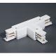 Accesorii iluminat - Accesoriu, JOINT RIGHT “T” intermediar alb, electrificat pentru sina Faro 3 PHASE TRACK & DALI TRACK