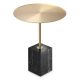 Masuta laterala design LUX Cole, marmura neagra