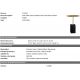 Masute Living - Masuta laterala design LUX Cole, marmura neagra