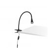 Lampa LED de birou neagra cu clip flexibila, LENA