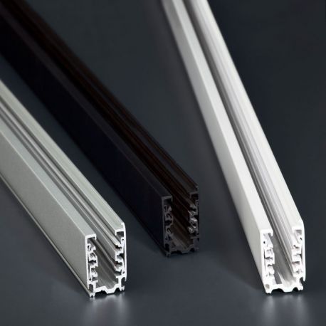 Accesorii iluminat - Sina metalica gri 2m, pentru spoturile pe sina de la Faro