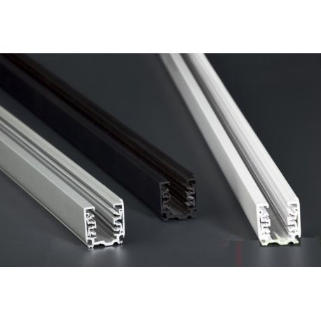 Accesorii iluminat - Sina metalica neagra 2m, pentru spoturile pe sina de la Faro