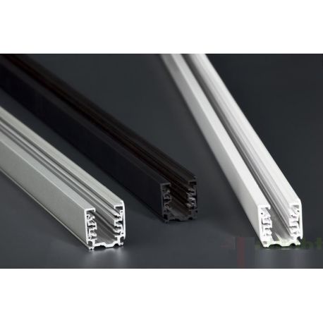 Accesorii iluminat - Sina metalica alba 1m, pentru spoturile pe sina de la Faro