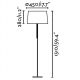 Lampadare - Lampadar / Lampa de podea moderna neagra, VOLTA
