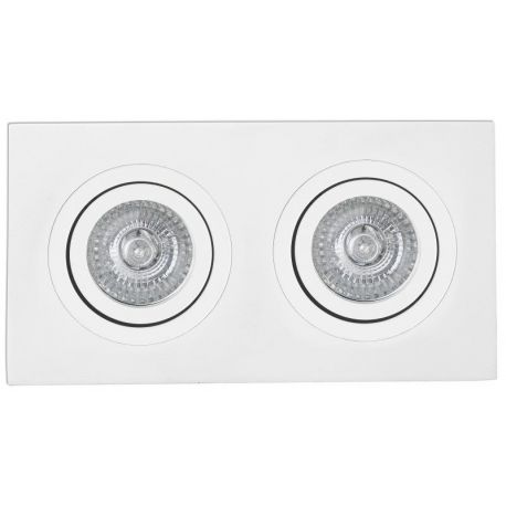 Accesorii iluminat - Rama spot directionabil, incastrabil, alb, dim. 25x9,2cm RADON-2