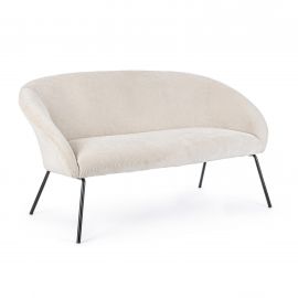 Canapele - Canapea fixa 2 locuri design modern AIKO WHITE